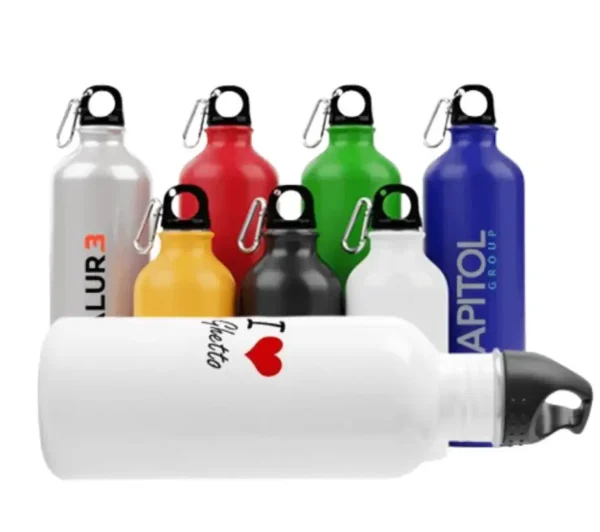 Water Bottle Branding with Logo and the name of the Company