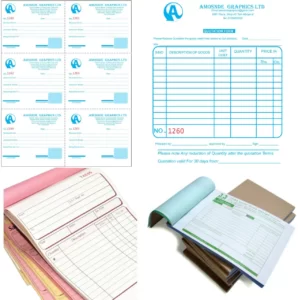 Receipt Books Printing