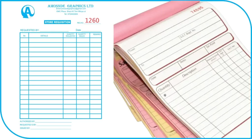 requisition Receipt Book Printing