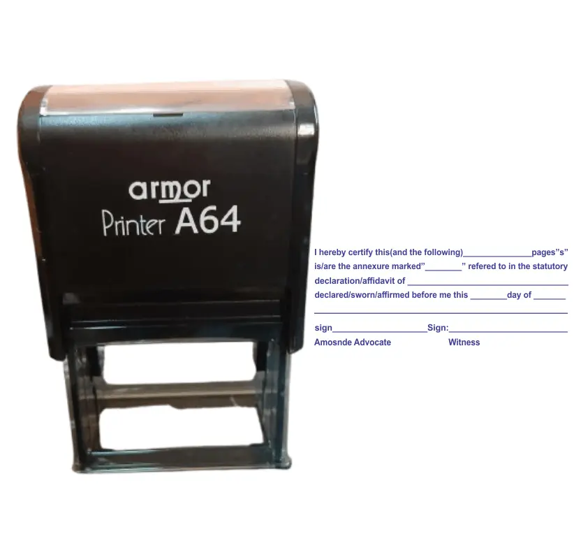 Advocate Rubber Stamps