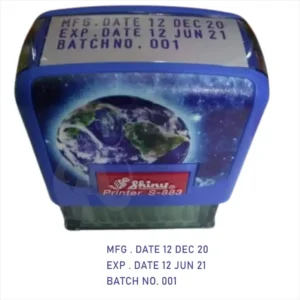 Batch number stamp and Expiry Date stamp - an adjustable for best before stamp and date of manufacture