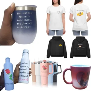 Best Gifts For Her During Valentines Day Branded mugs t shirt Printing thermal flusk