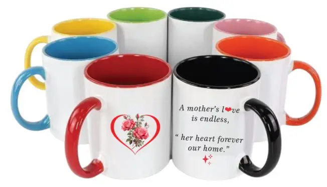 Branded Mugs Perfect Gifts For a Mom Personalised with Love Wordings