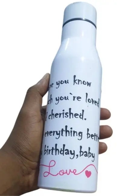 Branded Thermal bottles Best Gifts For a Her Girlfriend or lovers Personalised with Love Wordings