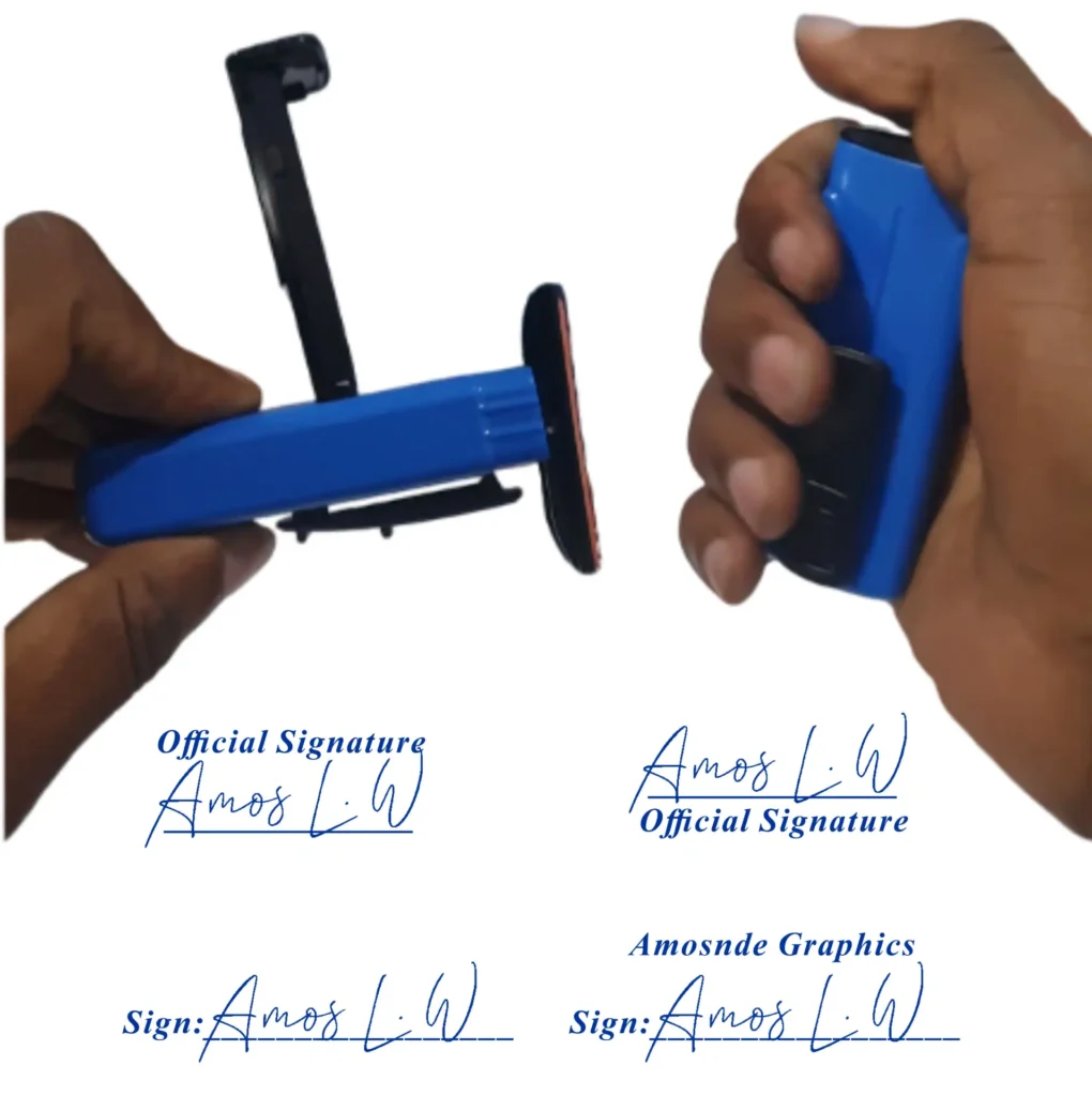 Signature Rubber Stamp