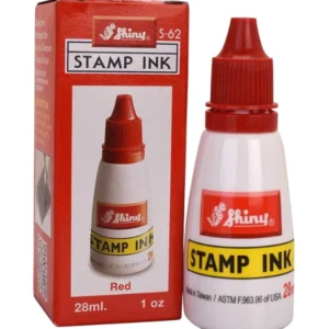 red rubber stamp ink