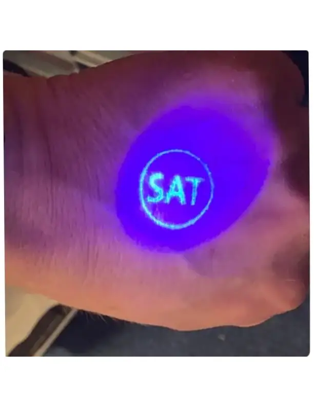 UV Watermark Rubber Stamp