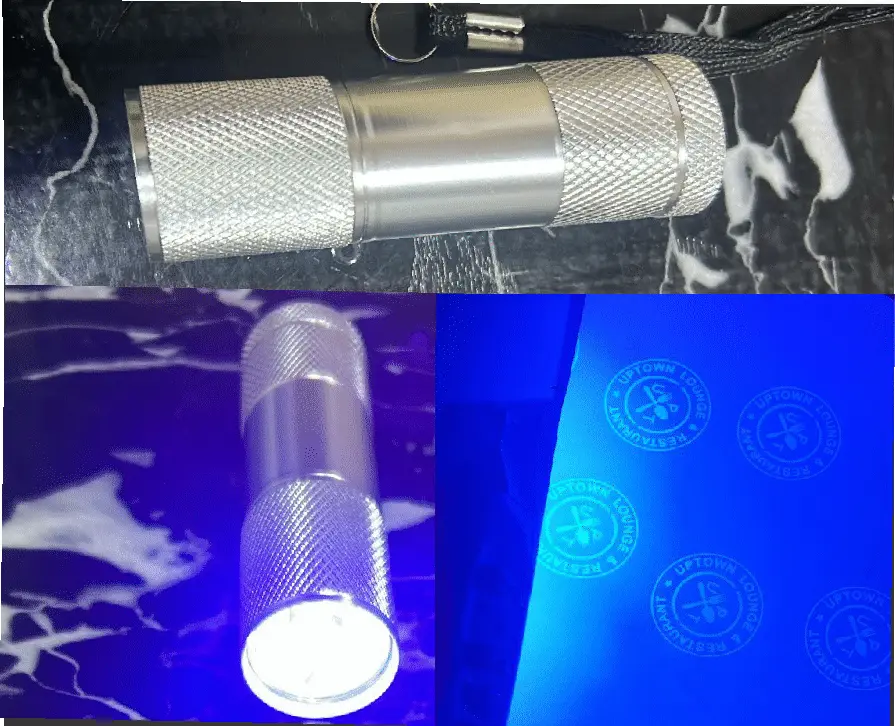 UV Torch for Invisible Rubber Stamps