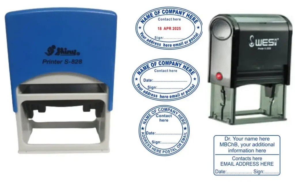 Custom Company Rubber Stamp