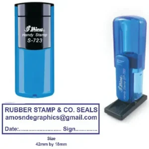 Portable Self Inking Rubber Stamp