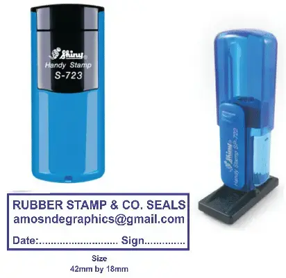 Portable Self Inking Rubber Stamp