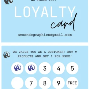 Custom Branded Loyalty Cards